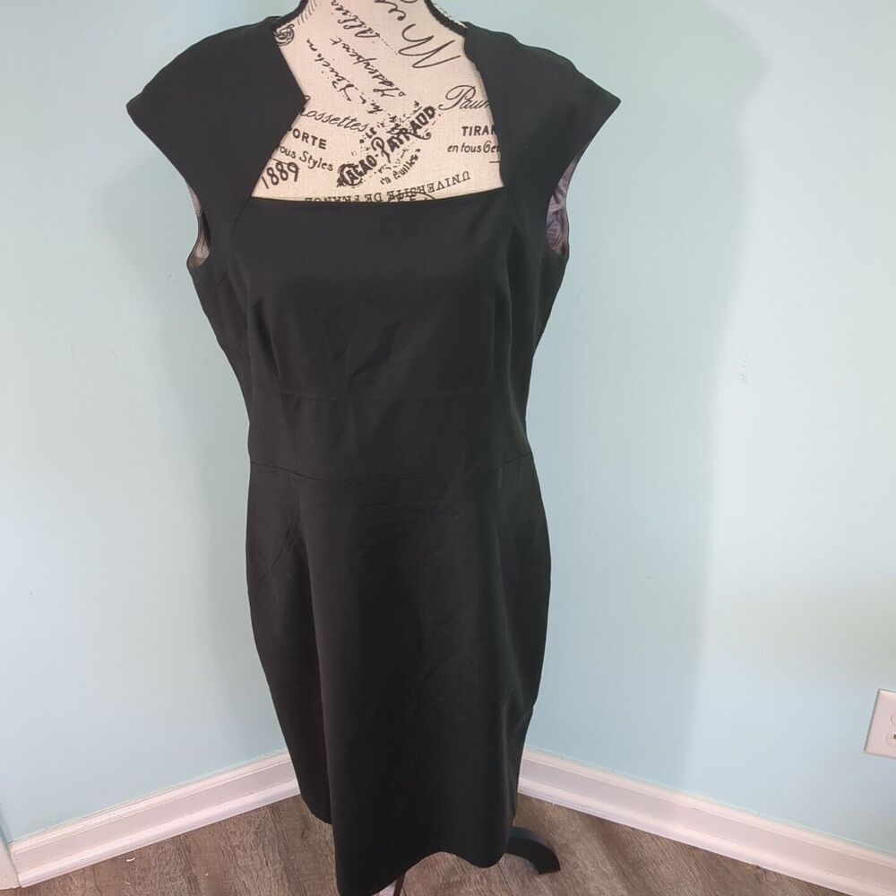 Ted Baker London 'Miakod' Wool Blend Sheath Dress 4 black
